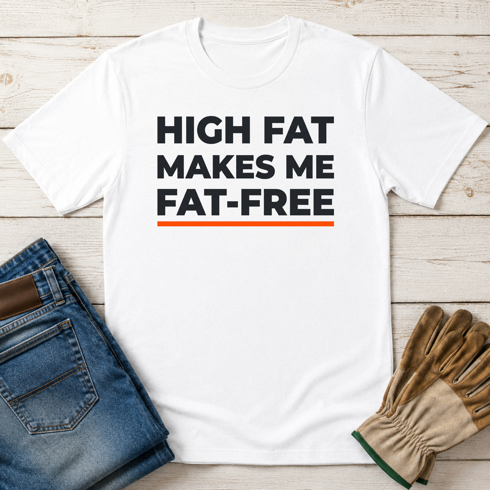 High Fat Makes Me Fat-Free T-Shirt