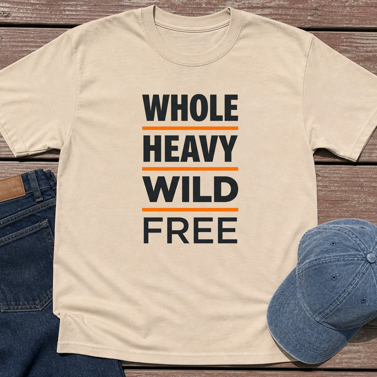 Wild & Free T-Shirt - Sand