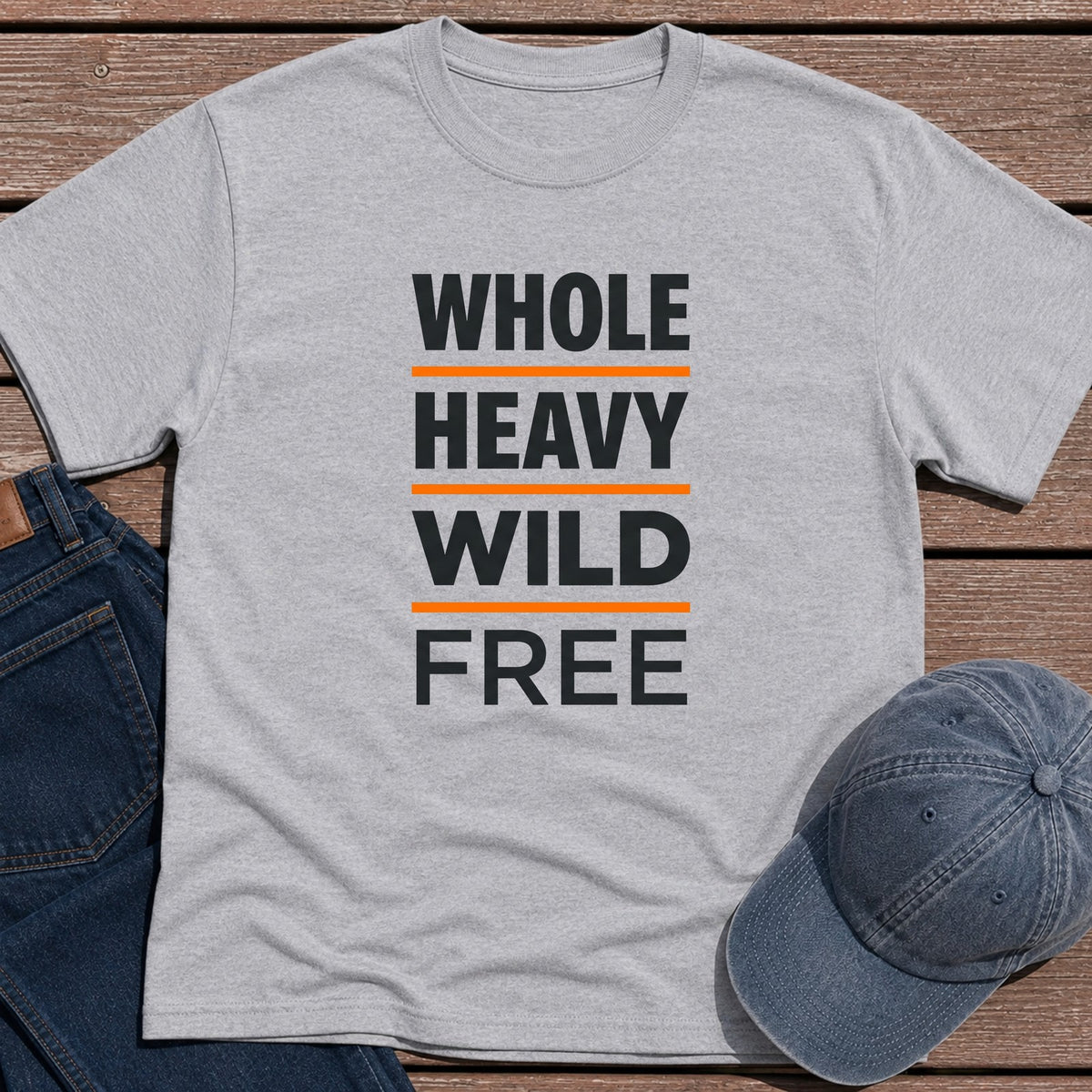 Wild & Free T-Shirt - Sport Grey
