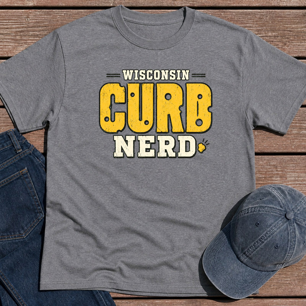 Wisconsin Curd T-Shirt - Tweed