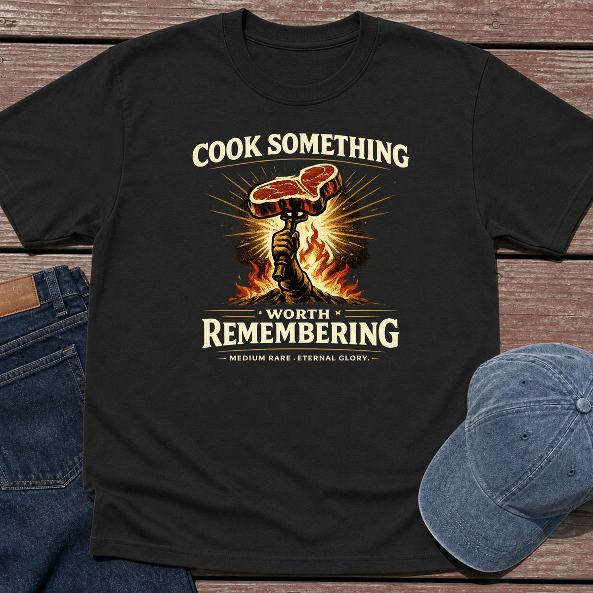 Worth Remembering T-Shirt - Black