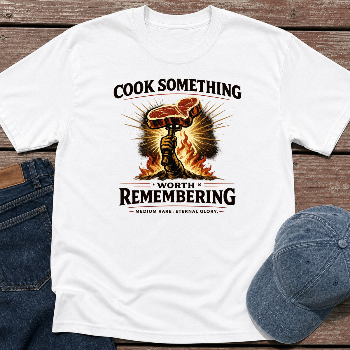 Worth Remembering T-Shirt - White