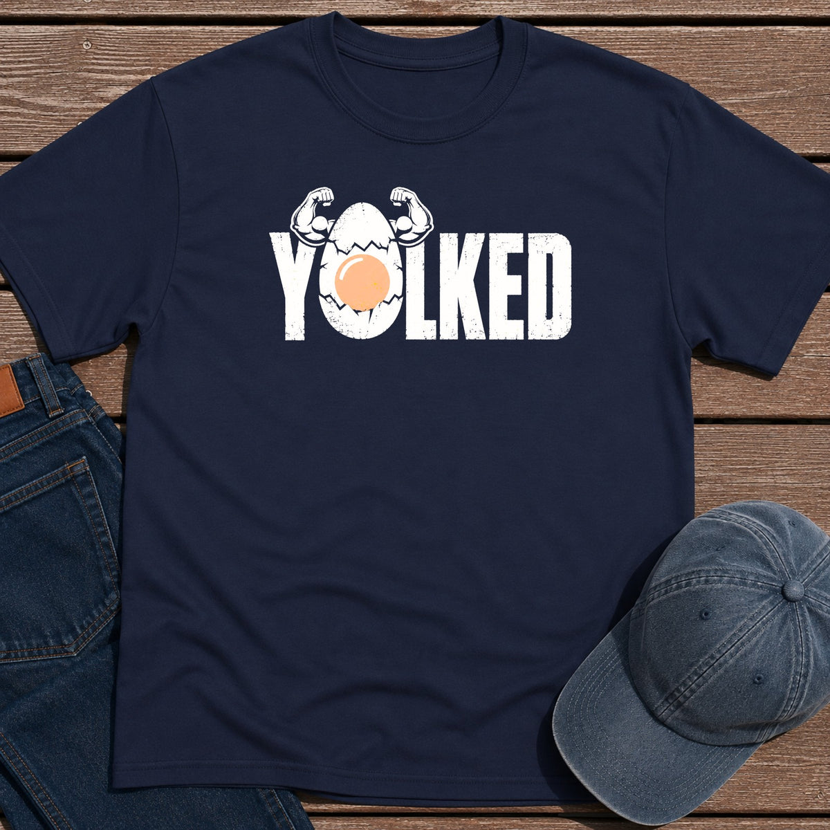 Yolked T-Shirt - Navy